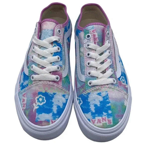 Vans Shoes Old Skool VR3 Sneakers Sunny Day USA Pink Blue Low Top Skate Casual - Picture 6 of 13